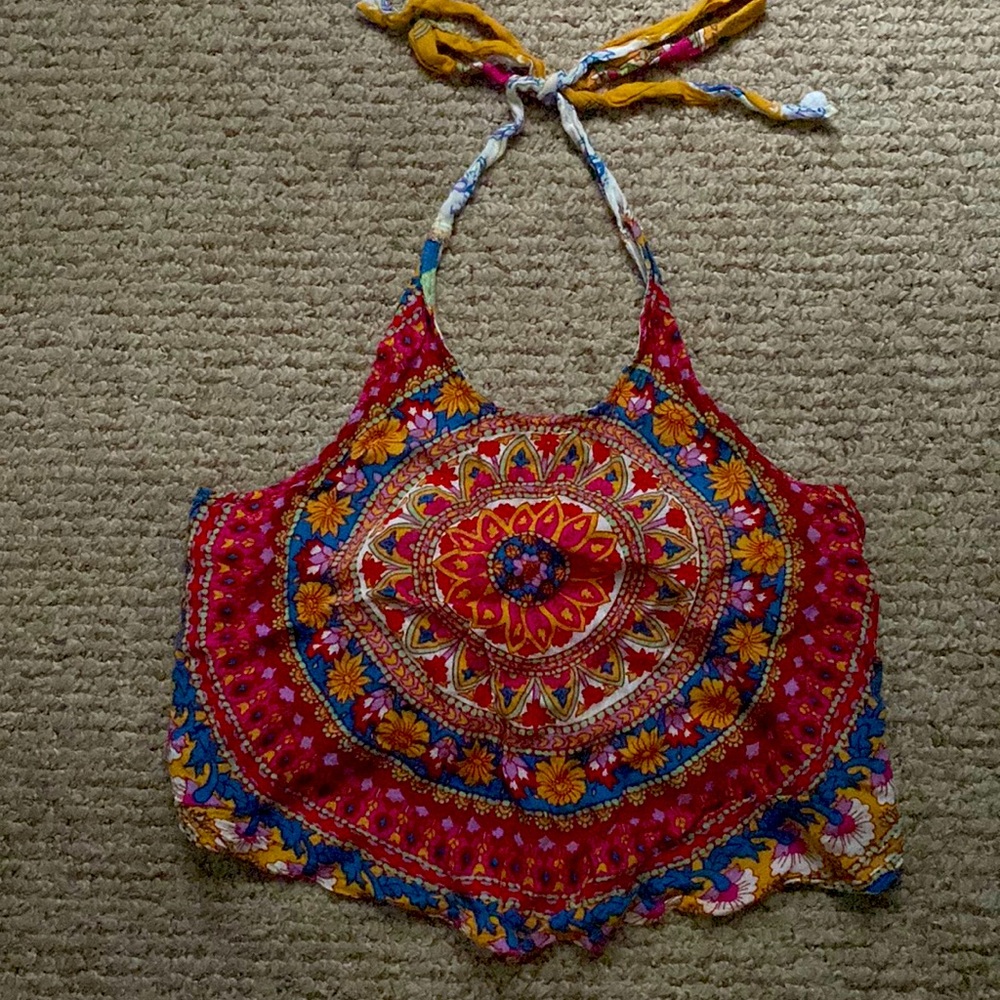 Billabong crop halter top.